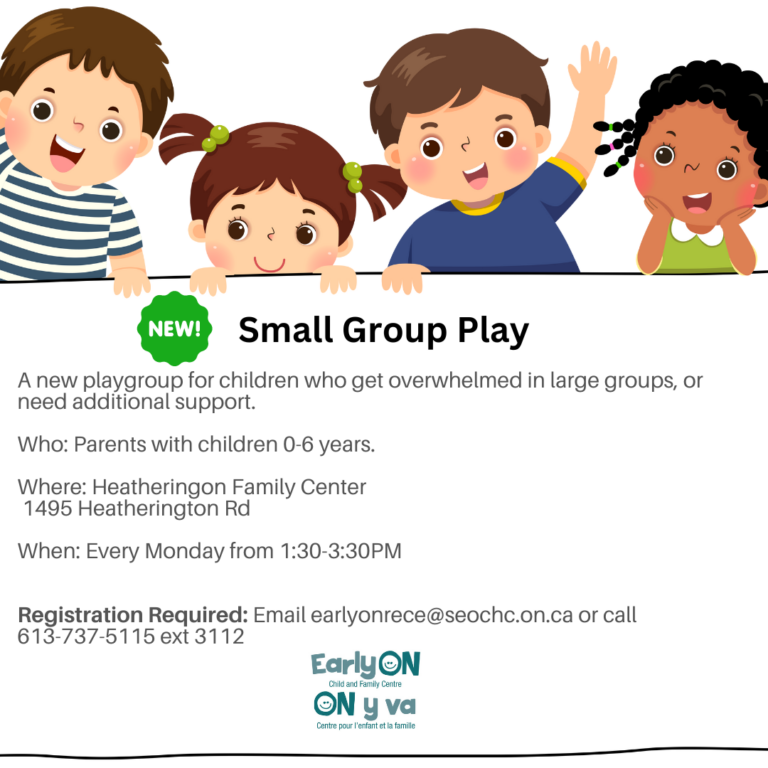 EarlyON Program: Small Group Play